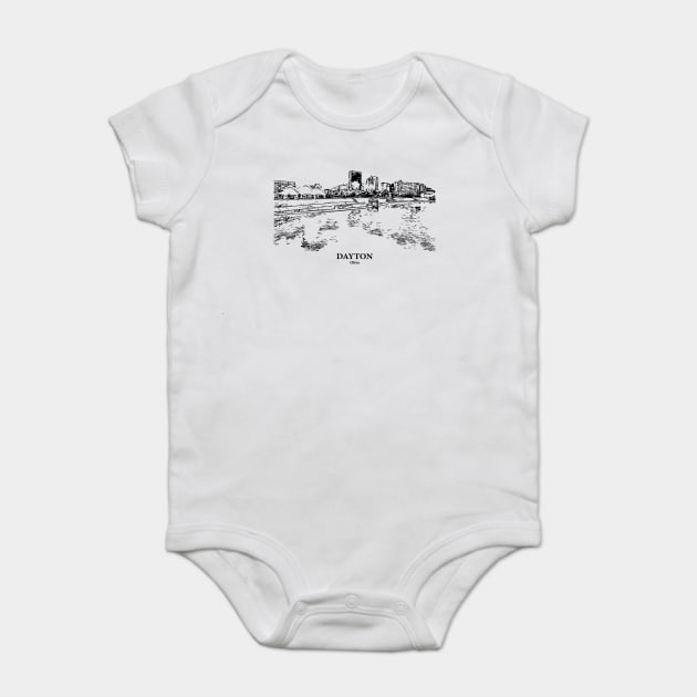 Dayton - Ohio Baby Bodysuit by Lakeric